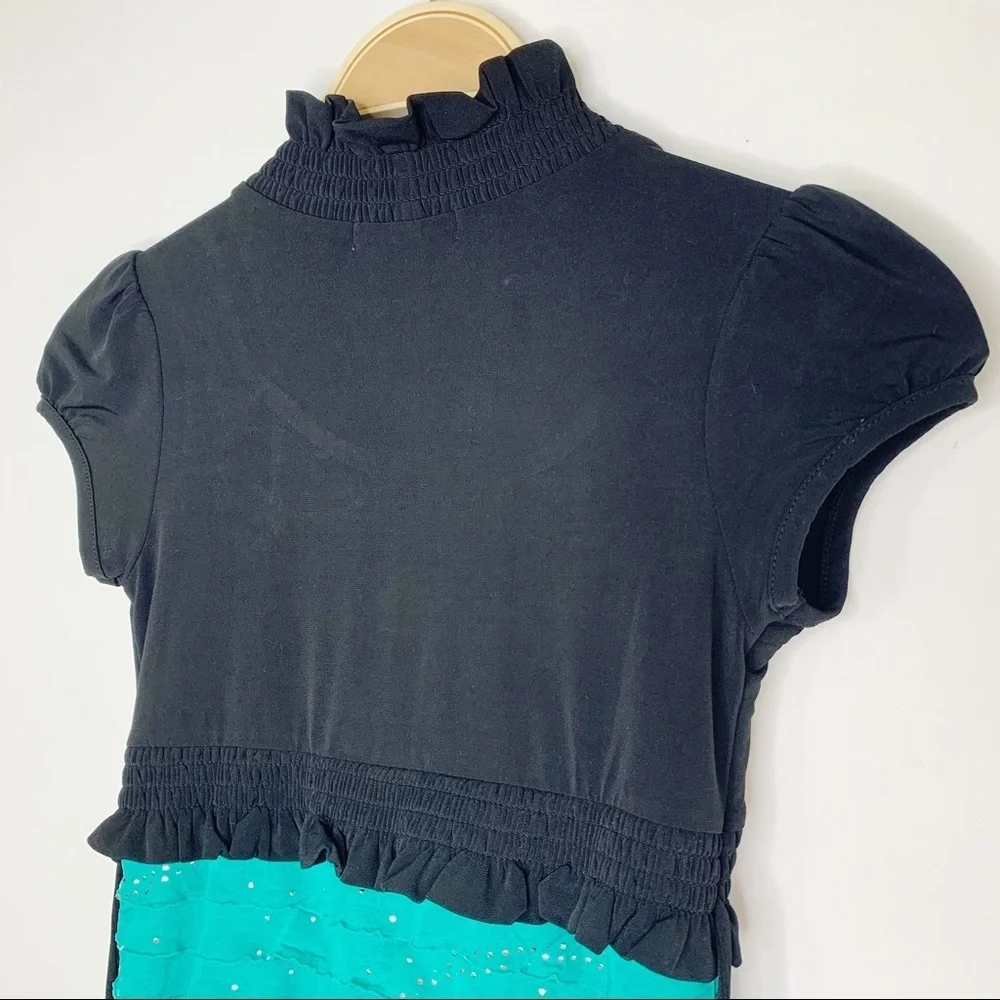 Speechless Girls Blue Sparkly Dress Size 8 - Picture 4 of 6